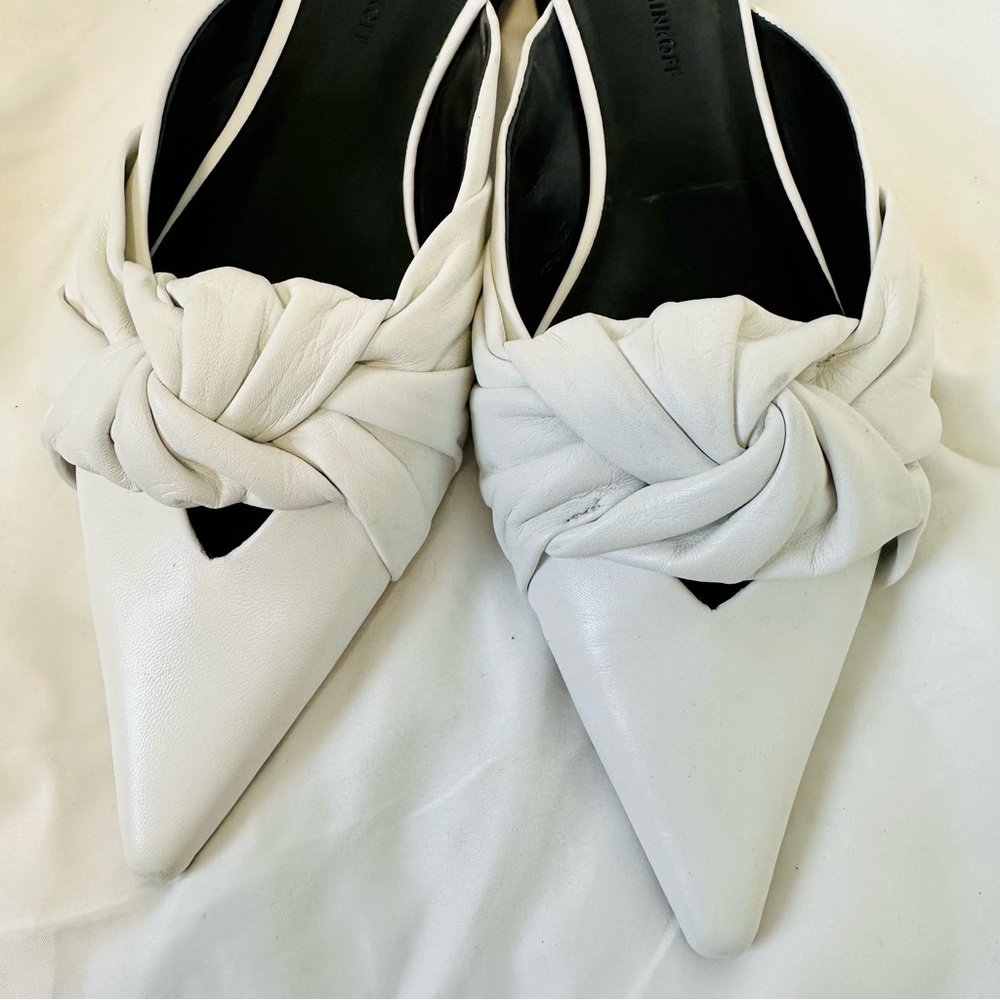 Rebecca Minkoff Coretta White Leather Mules - Picture 13 of 17